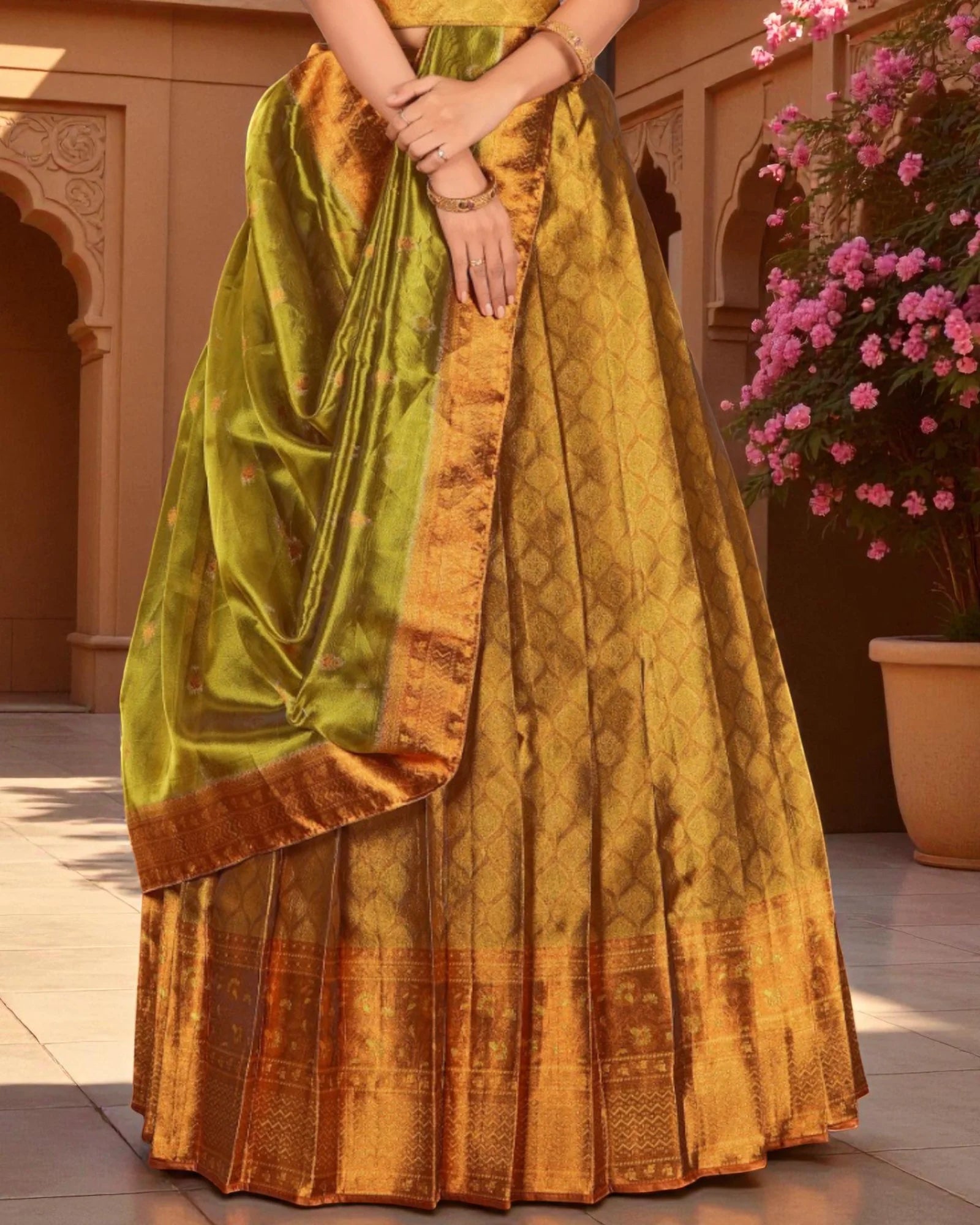 Luxurious Tissue Half Saree