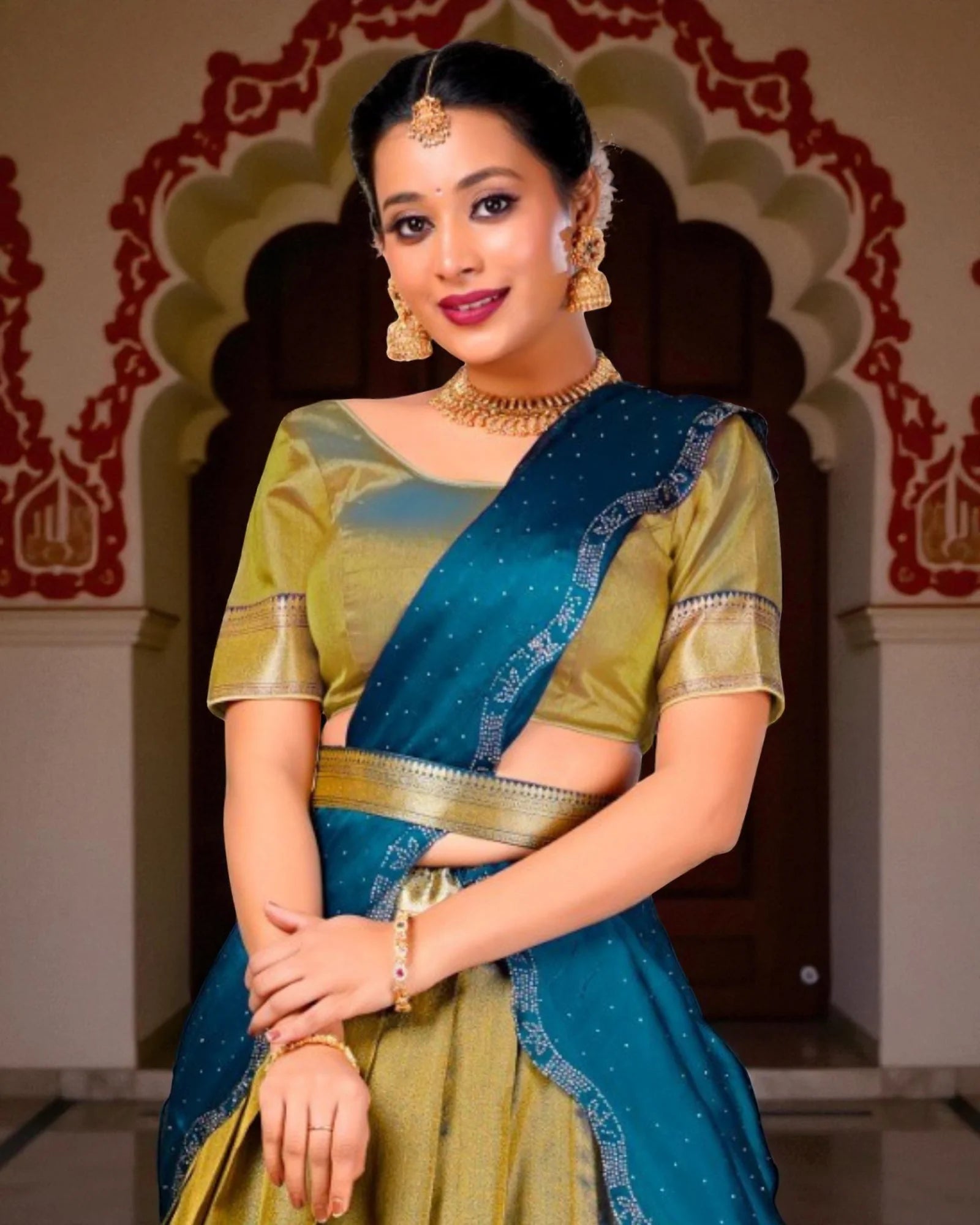 Heritage Luxurious Silk Half Saree