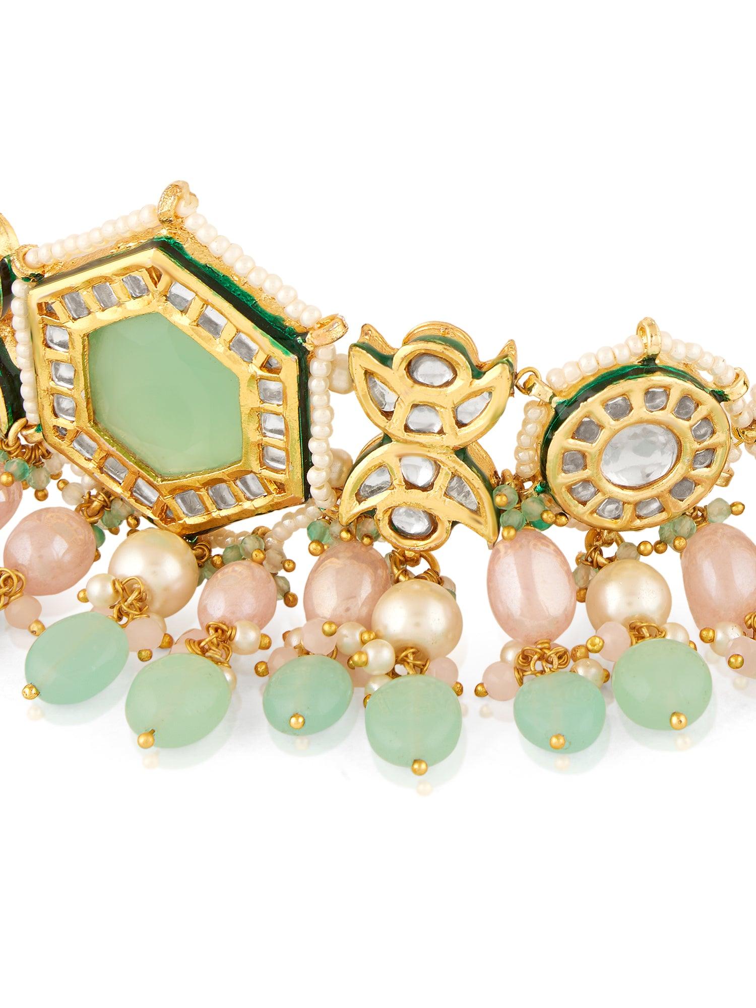 Ancestral Splendid Kundan Choker set - Dyulokha