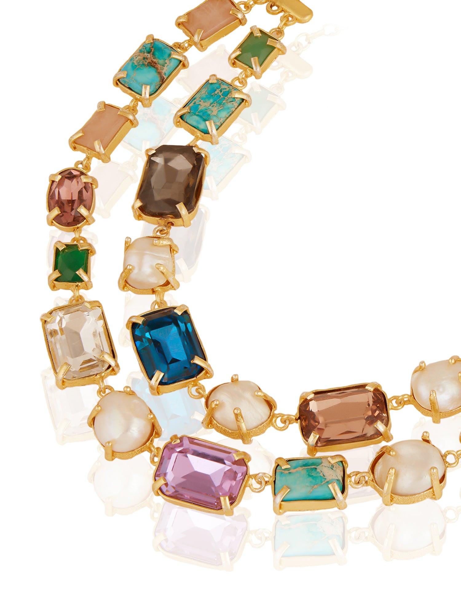 Luxe Luminescence Swarovski Necklace - Dyulokha