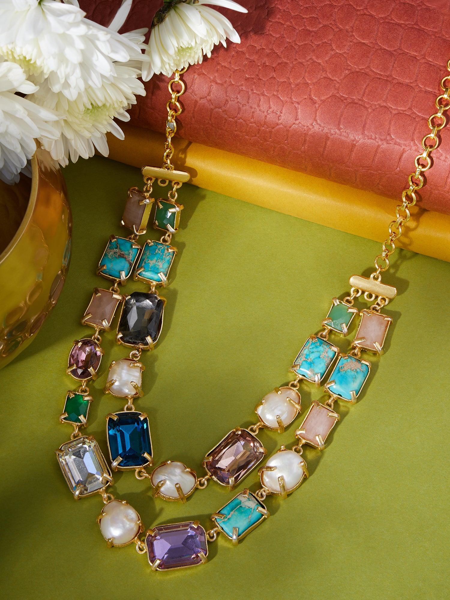 Luxe Luminescence Swarovski Necklace - Dyulokha
