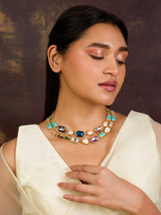 Luxe Luminescence Swarovski Necklace - Dyulokha