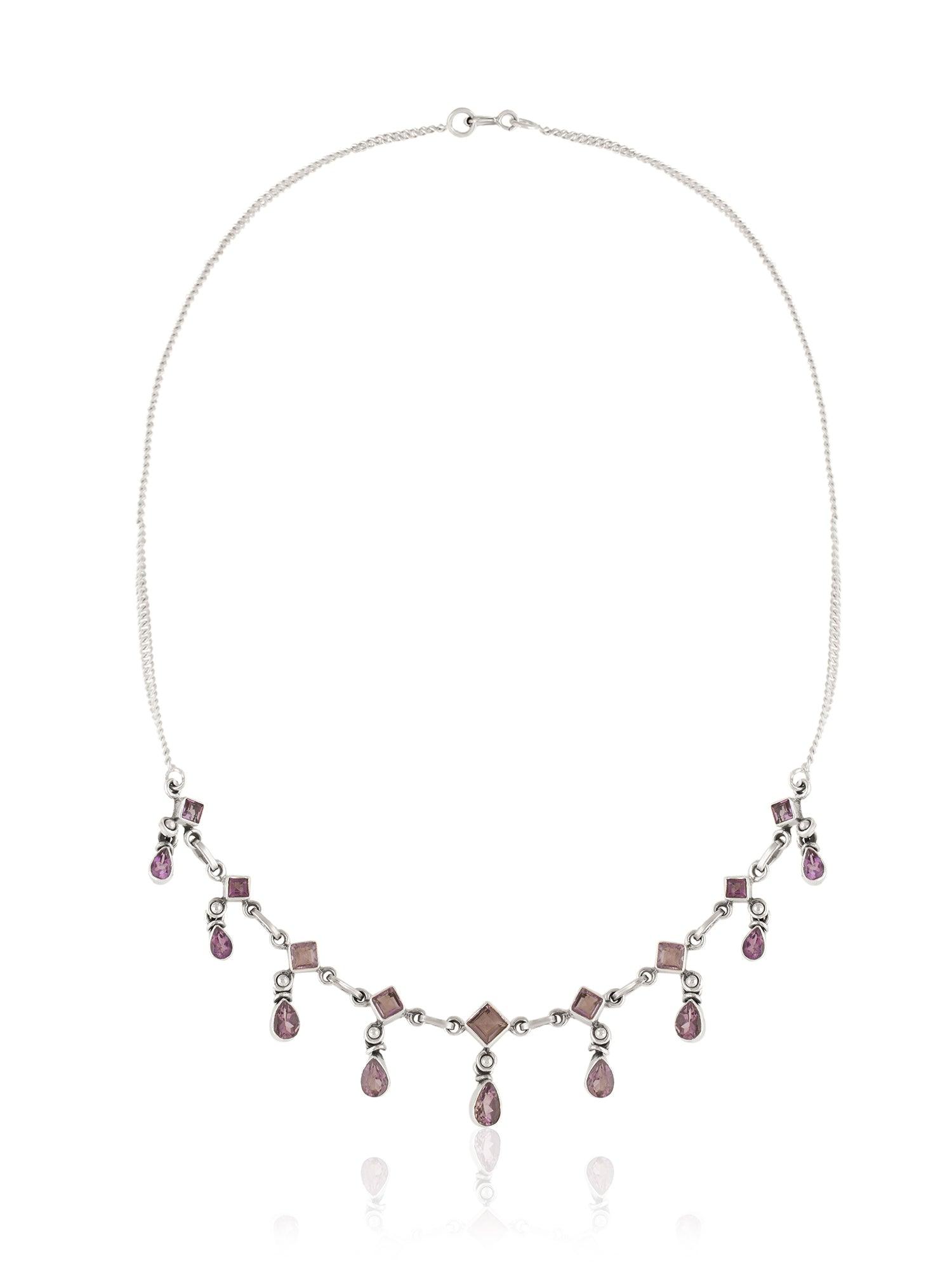 Regal Elegance Amethyst Necklace - Dyulokha