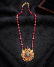 Ruby Temple Pendant Necklace