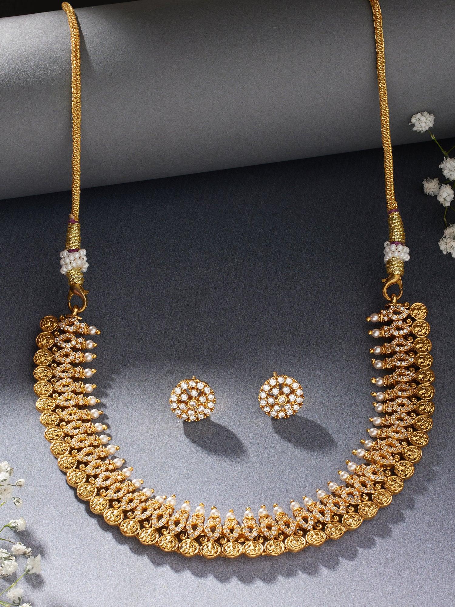 Modern Elegance Kasu Necklace Set - Dyulokha