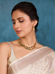 Rich Elegance Emerald Necklace Set - Dyulokha
