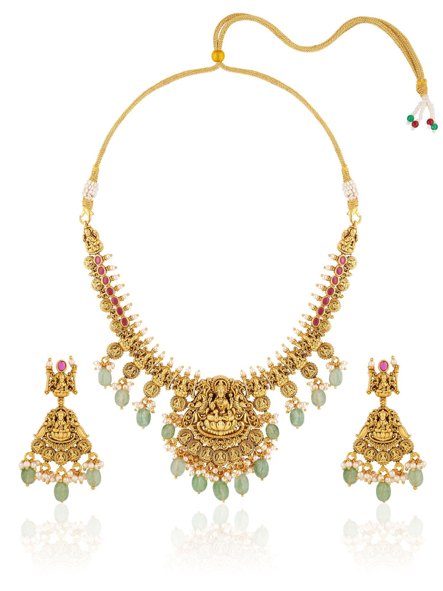 Sovereign Splendor Kasu Necklace Set - Dyulokha