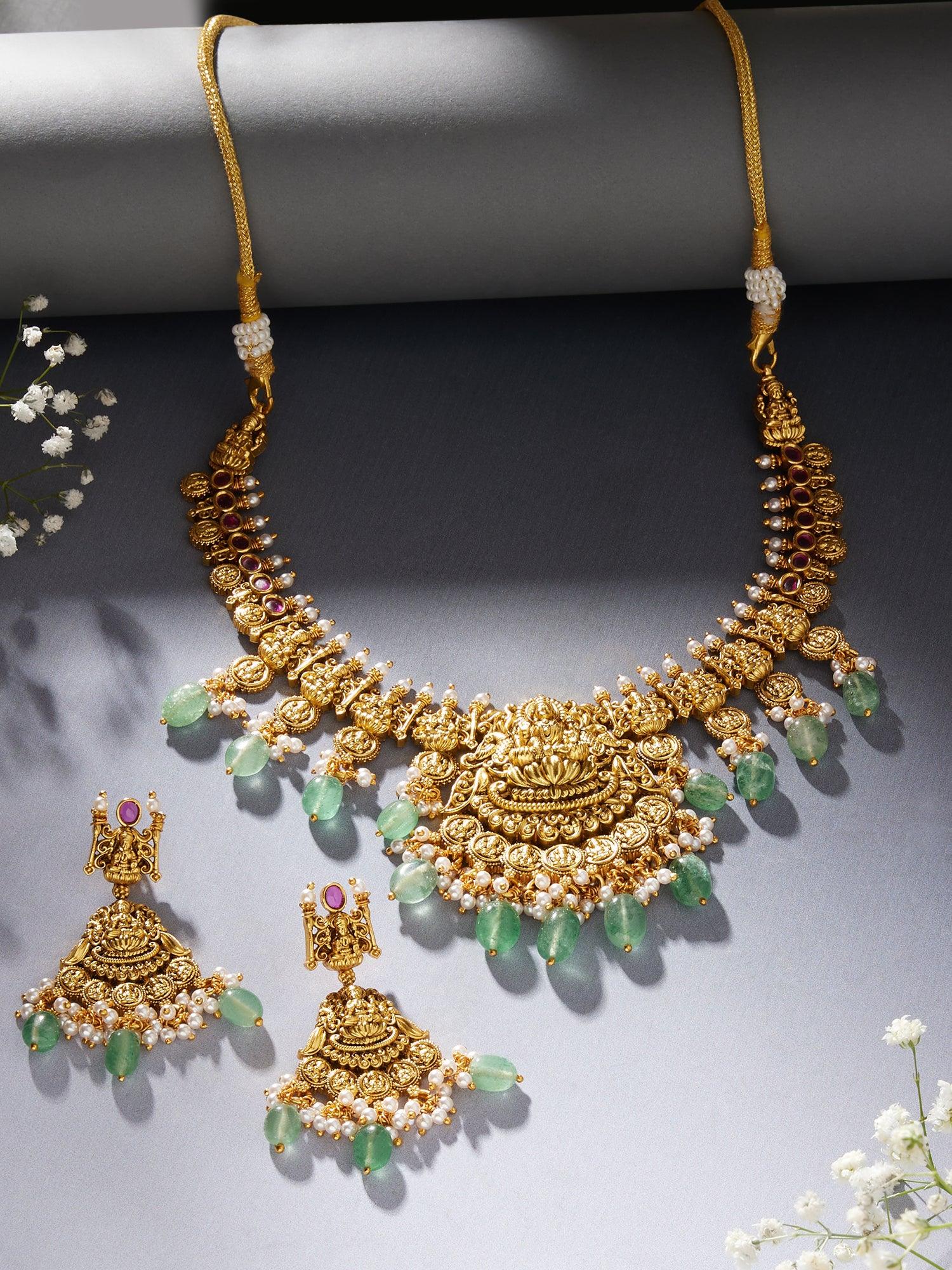 Sovereign Splendor Kasu Necklace Set - Dyulokha
