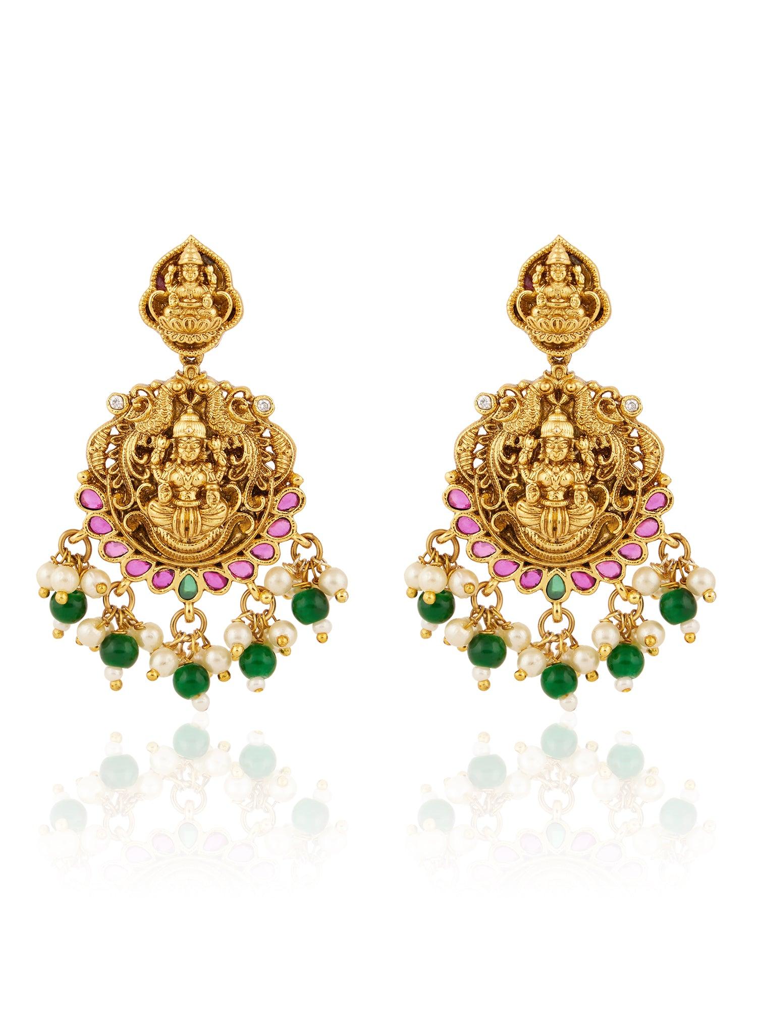 Radiant Heritage Temple Necklace Set - Dyulokha