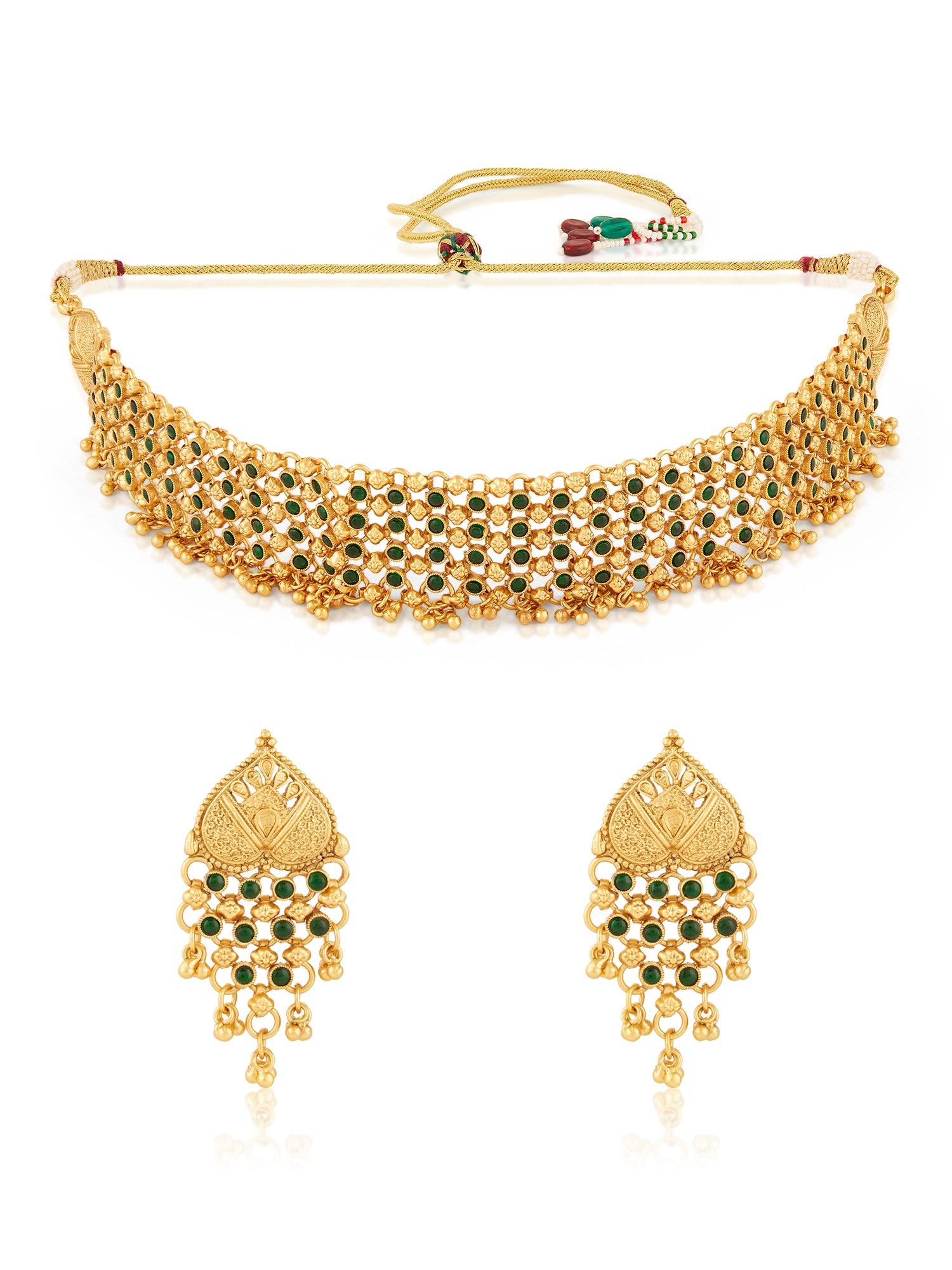 Timeless Grace Temple Necklace Set - Dyulokha