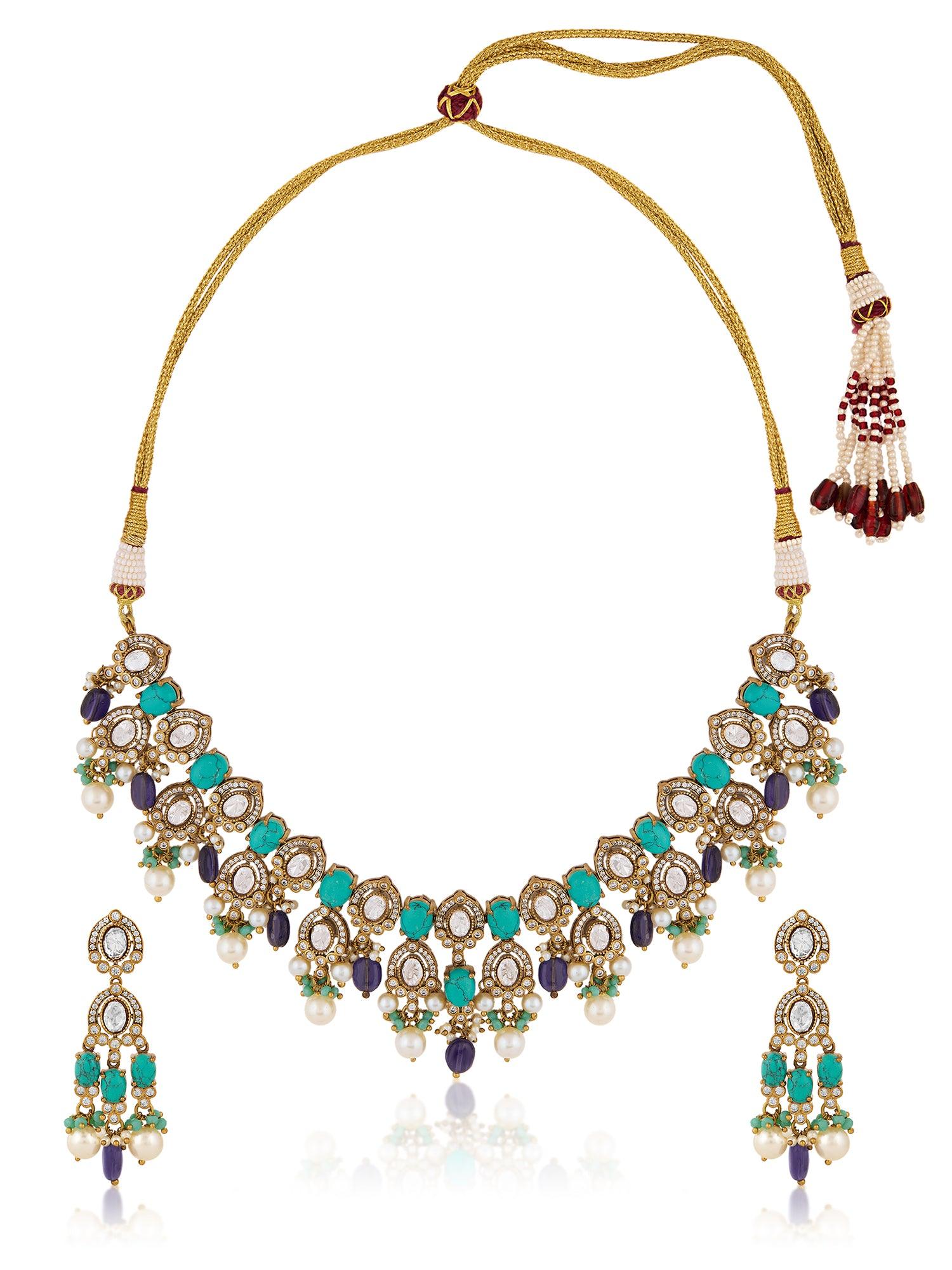 Vintage Glamour Necklace Set - Dyulokha