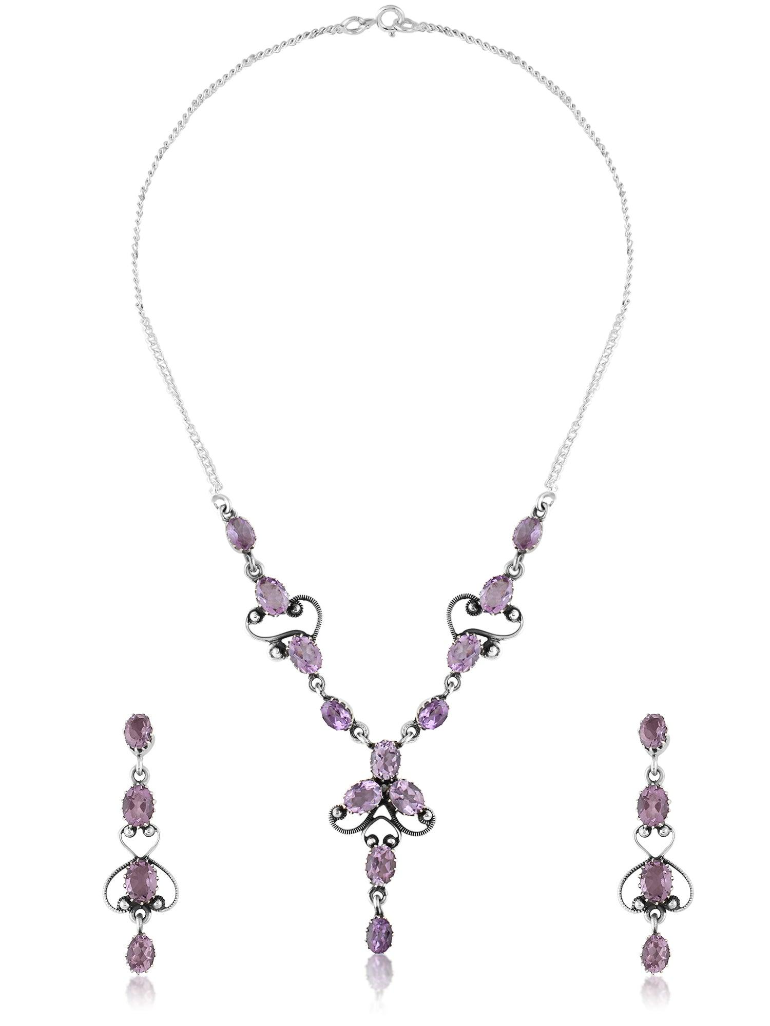 Violet Enchantment Amethyst Set - Dyulokha