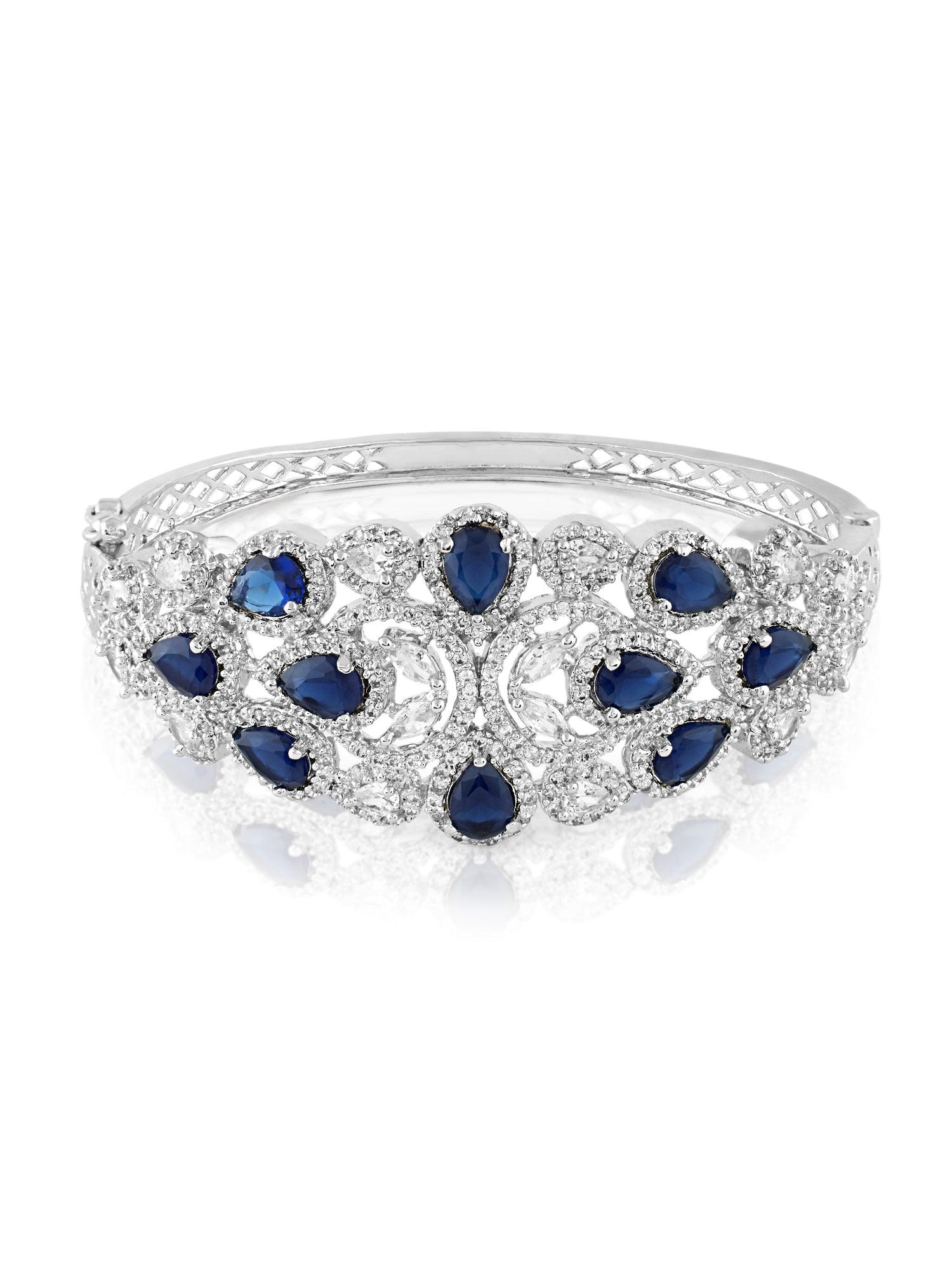 Sapphires and Sparkle Duo Necklace Set - Dyulokha