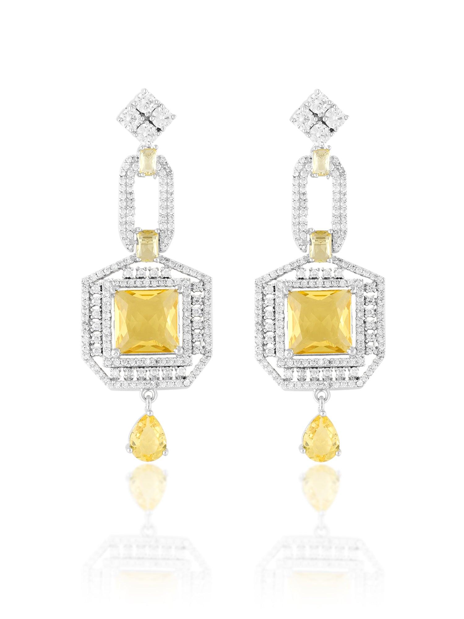 Sunrise Symphony Diamond Necklace Set - Dyulokha