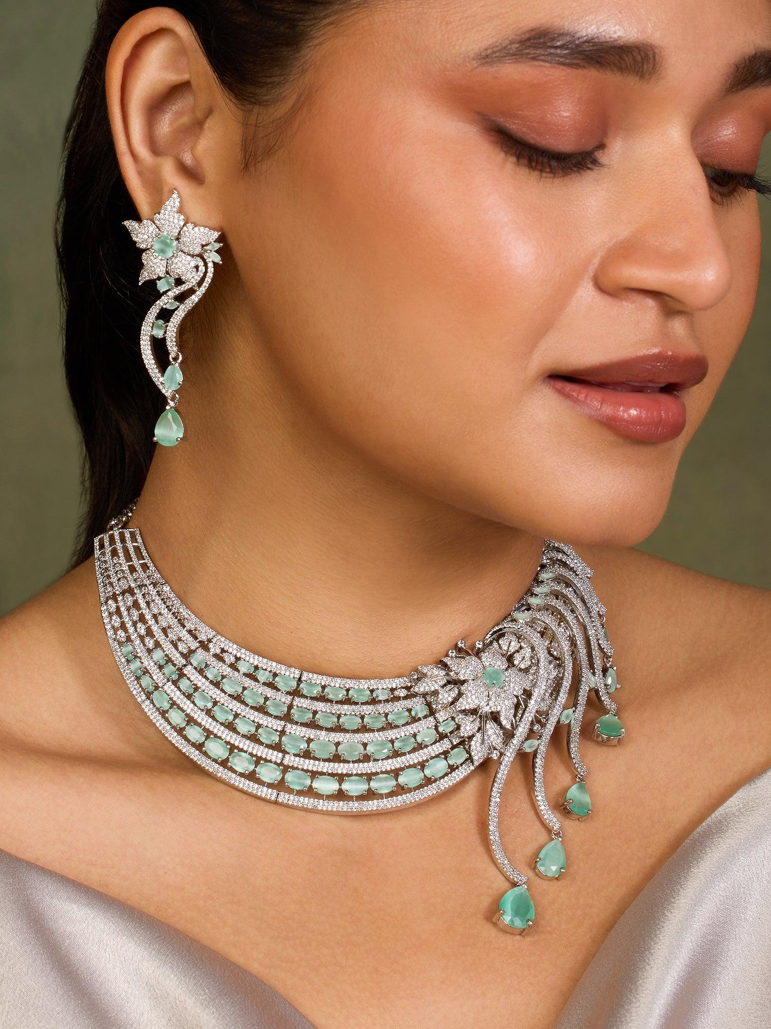 Morning Dew Tourmaline Necklace Set - Dyulokha