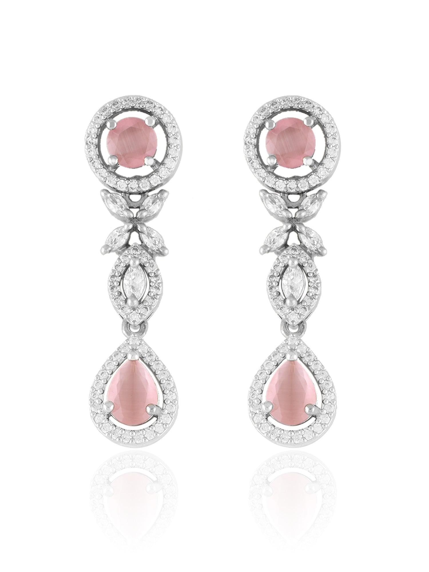 Rose Radiance Tourmaline Necklace set - Dyulokha