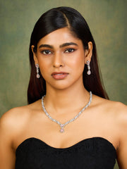 Rose Radiance Tourmaline Necklace set - Dyulokha