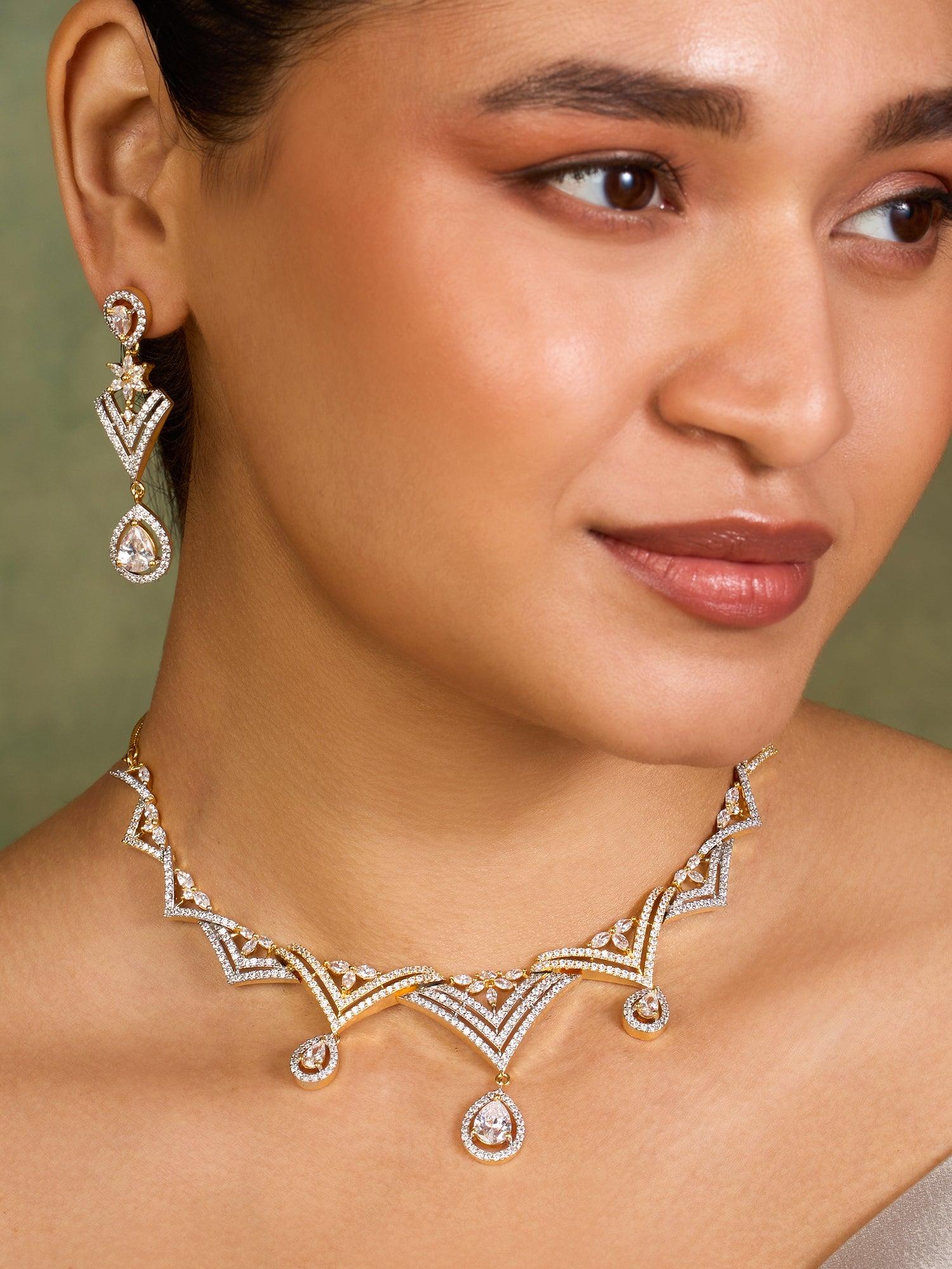 Dual Shine Necklace set - Dyulokha
