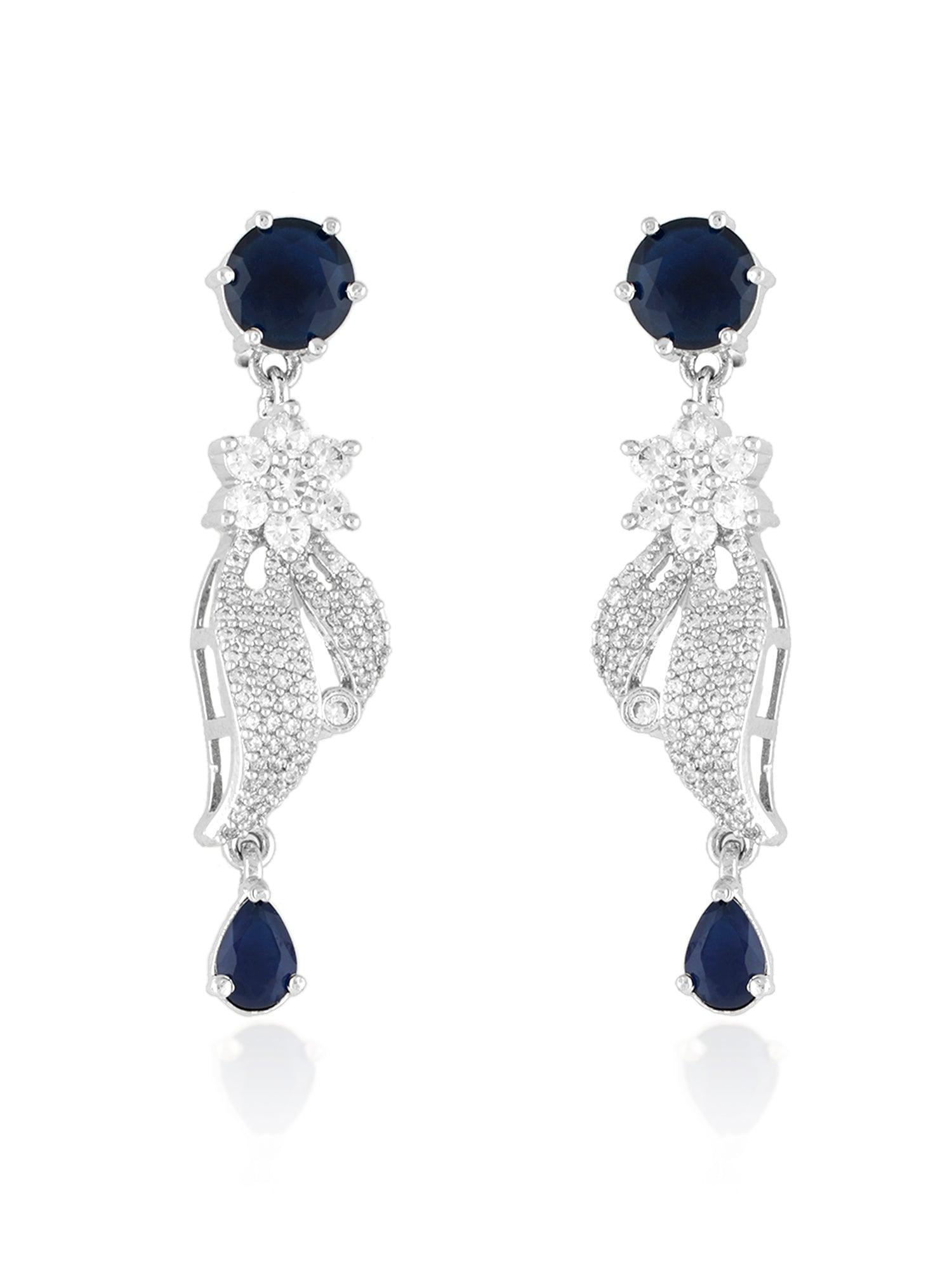 Blue Brilliance Sapphire Necklace Set - Dyulokha