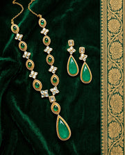 Emerald Elegance Polki Set