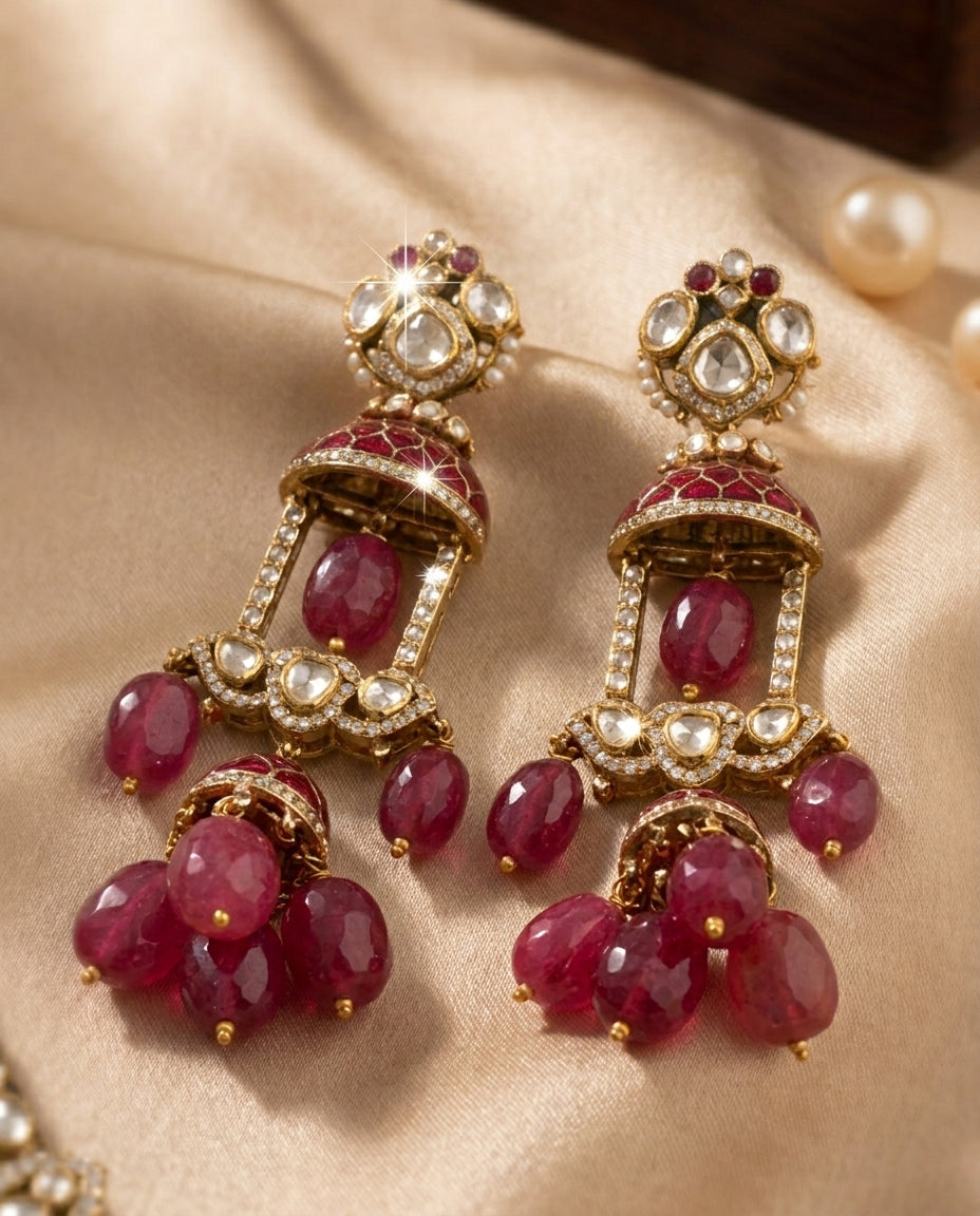 Victorian Pink Tourmaline Necklace Set