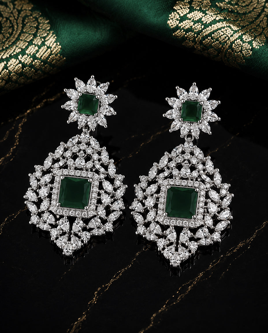 Emerald Brilliance Diamond Necklace Set