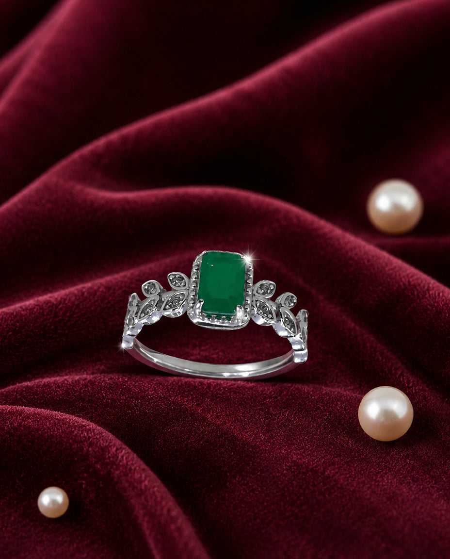 Glimmering Geometry Elegant Ring