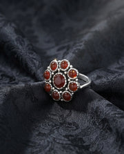 Blooming Flowery Carnelian Ring