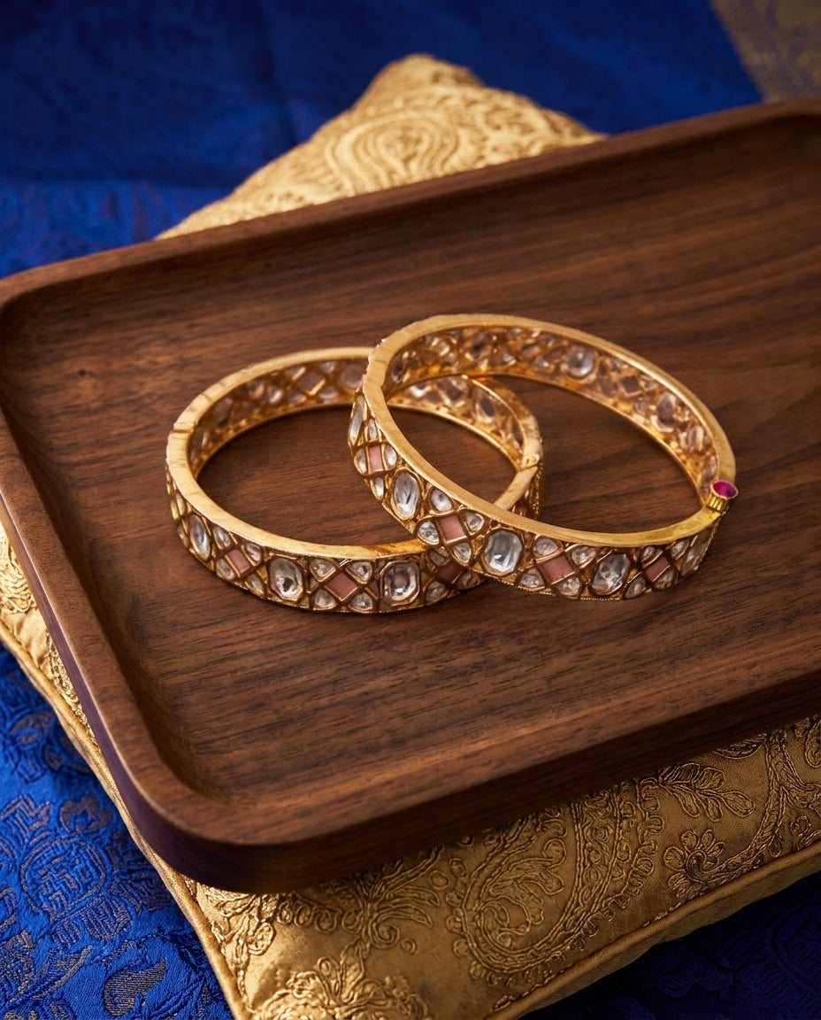 Dramatic Kundan Bangles