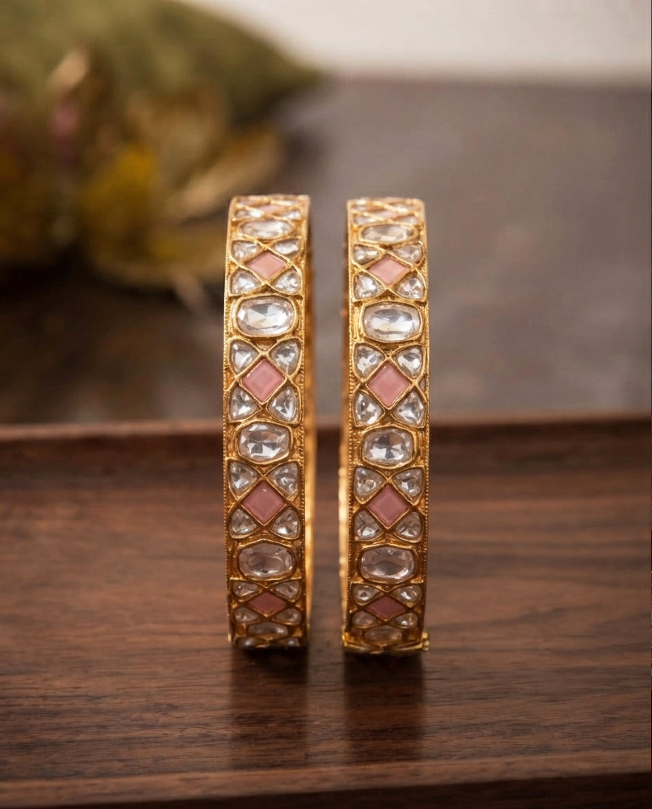 Dramatic Kundan Bangles