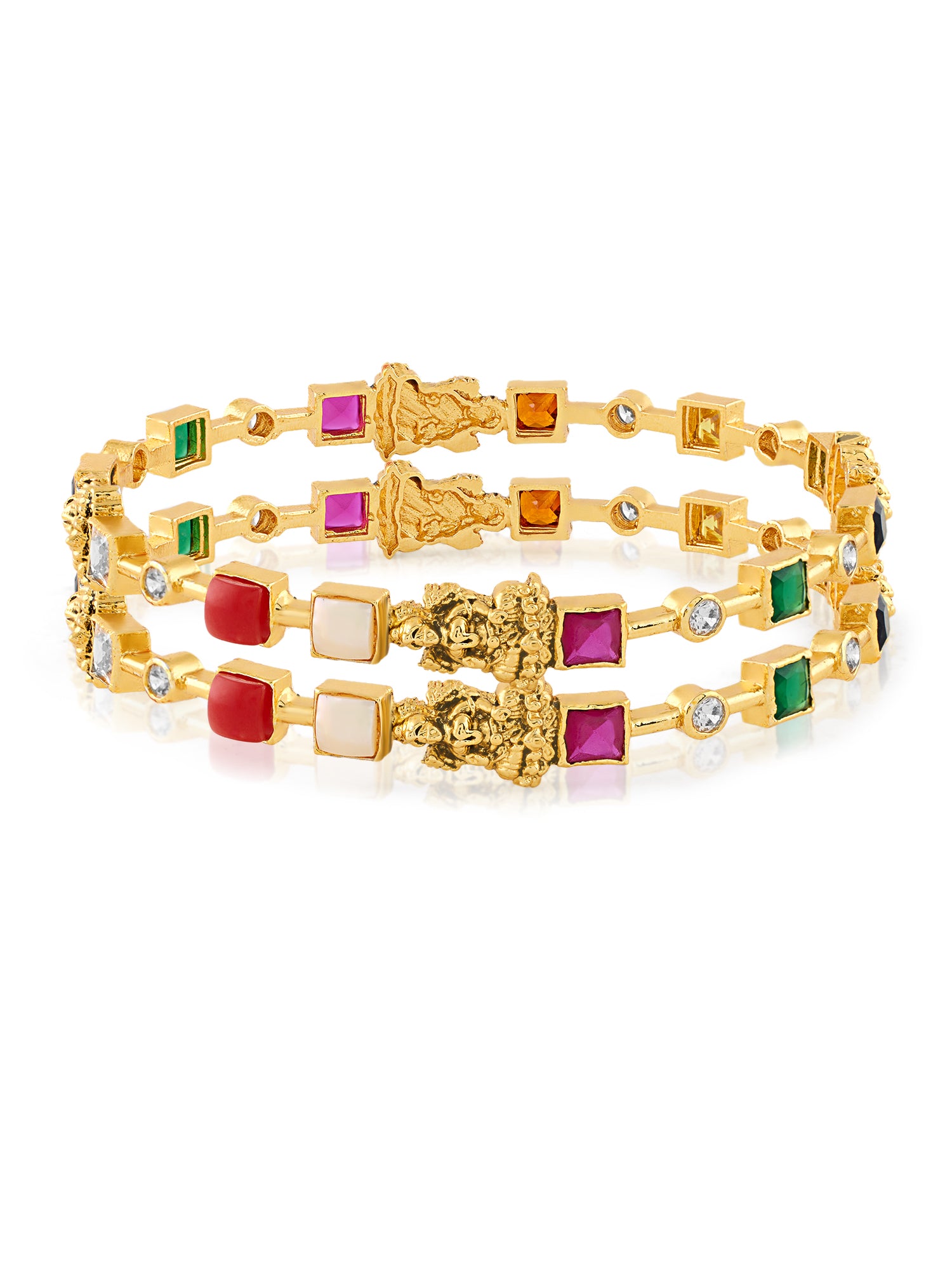 Enticing Navratan Bangles - Dyulokha