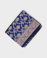 Blue Banarasi Silk Minakari Art Saree