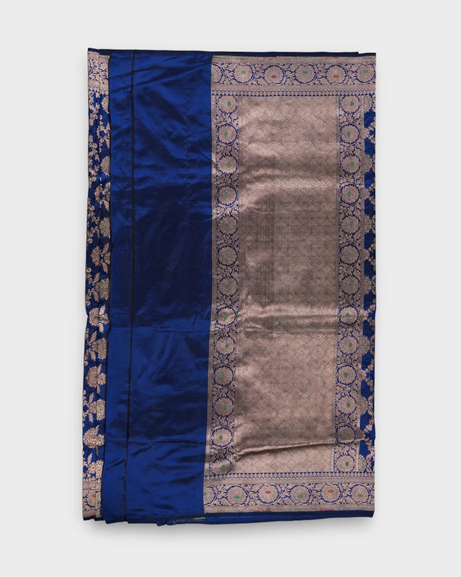 Blue Banarasi Silk Minakari Art Saree