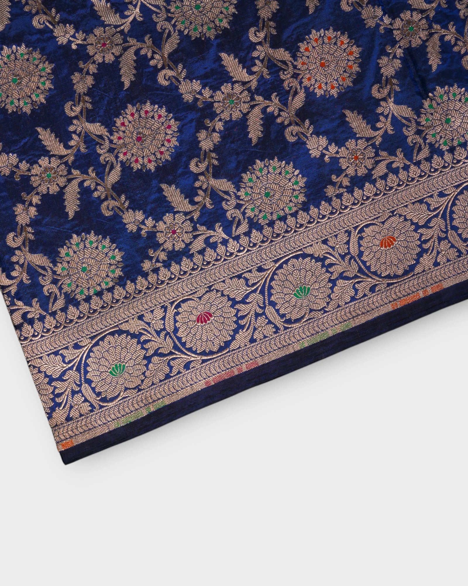 Blue Banarasi Silk Minakari Art Saree