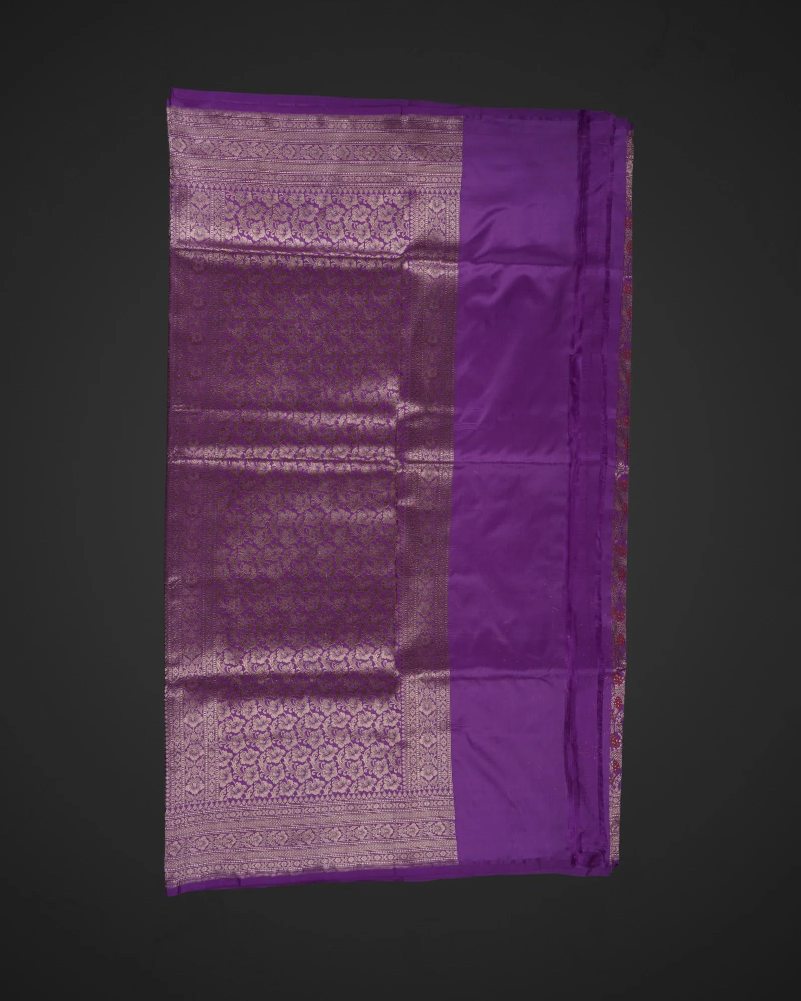 Lavender Katan Silk Minakari Banaras Saree