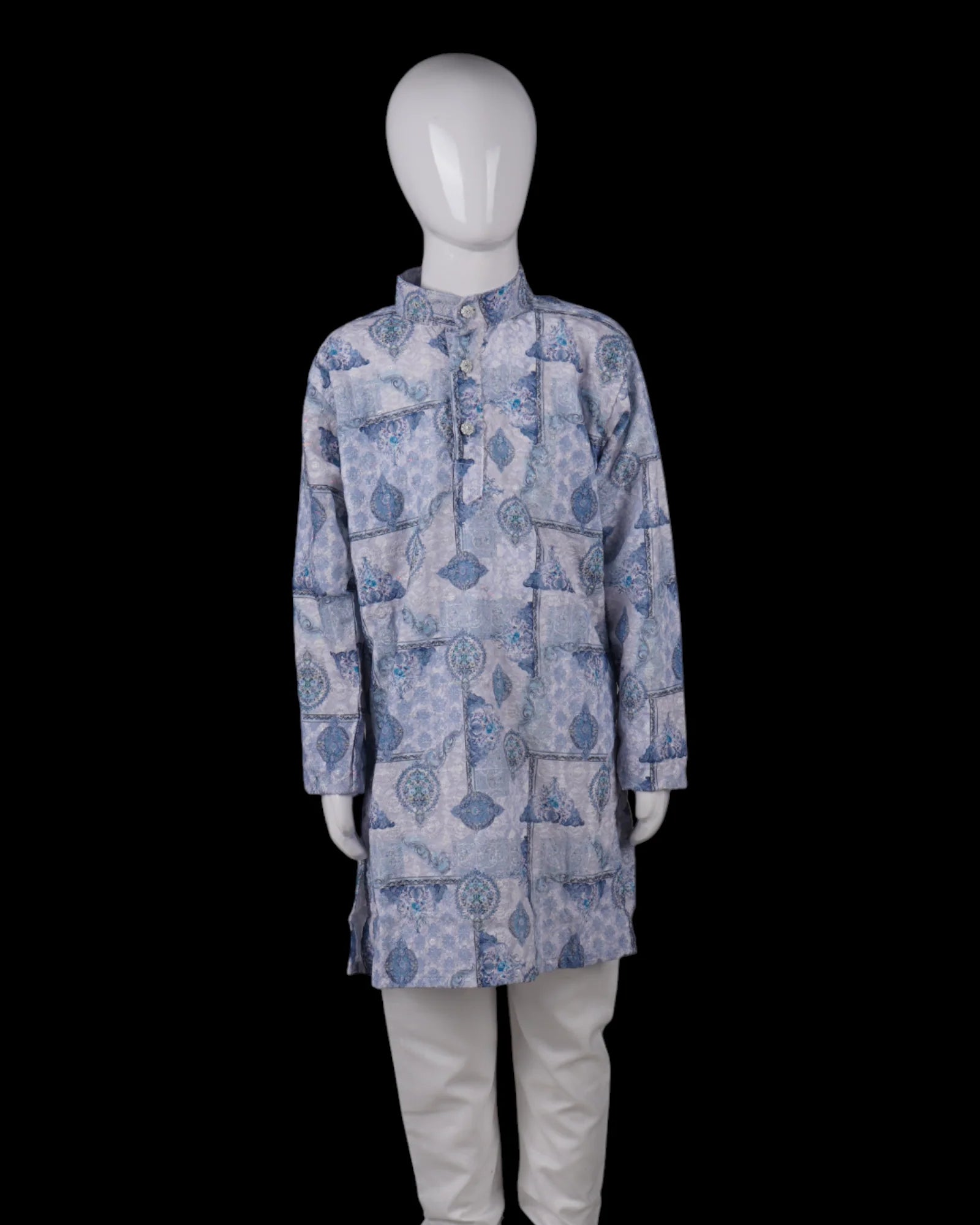 Boys Traditional Embroidered Kurta Pajama