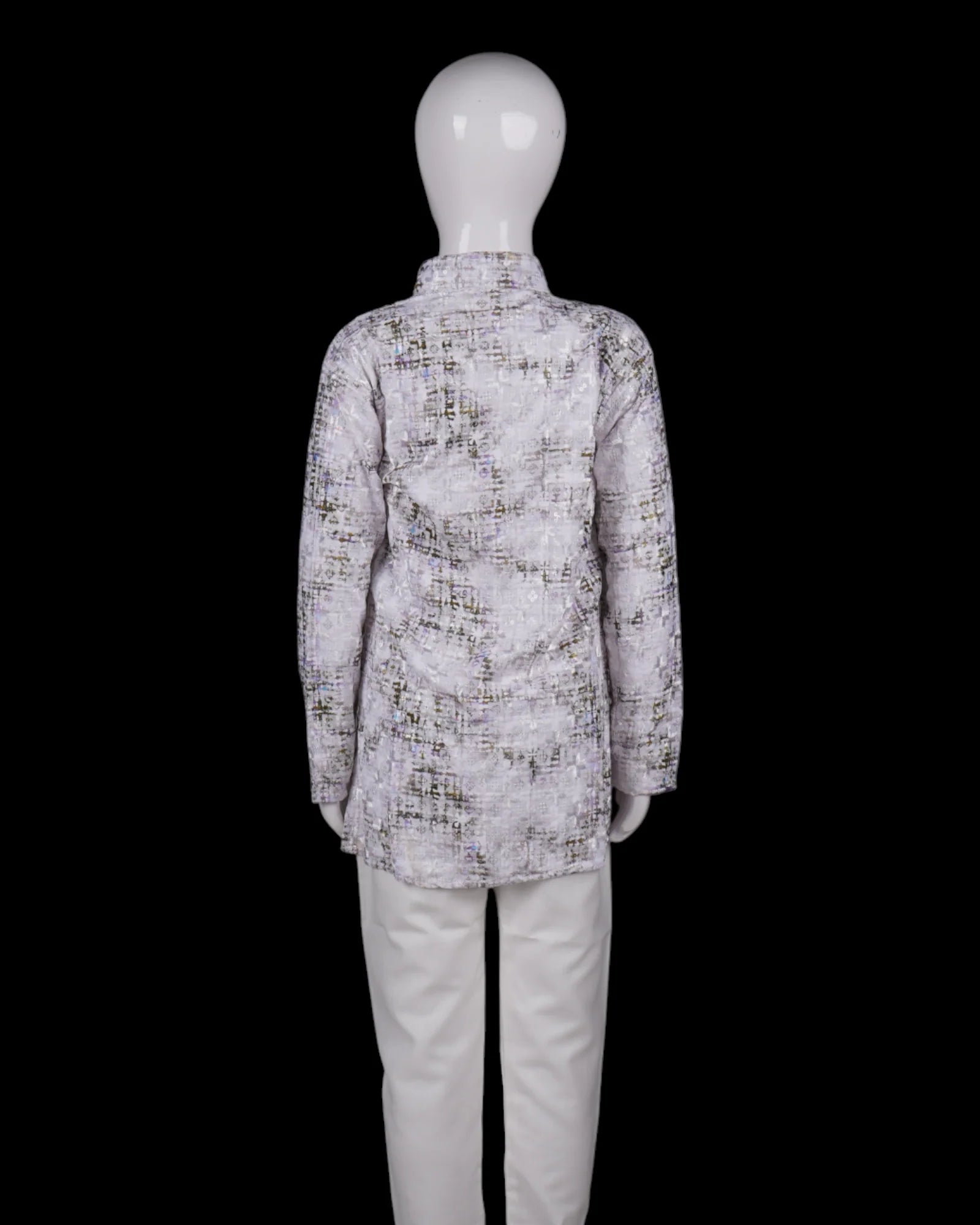 Blue Cotton Thread Embroidered Kurta Pajama Set