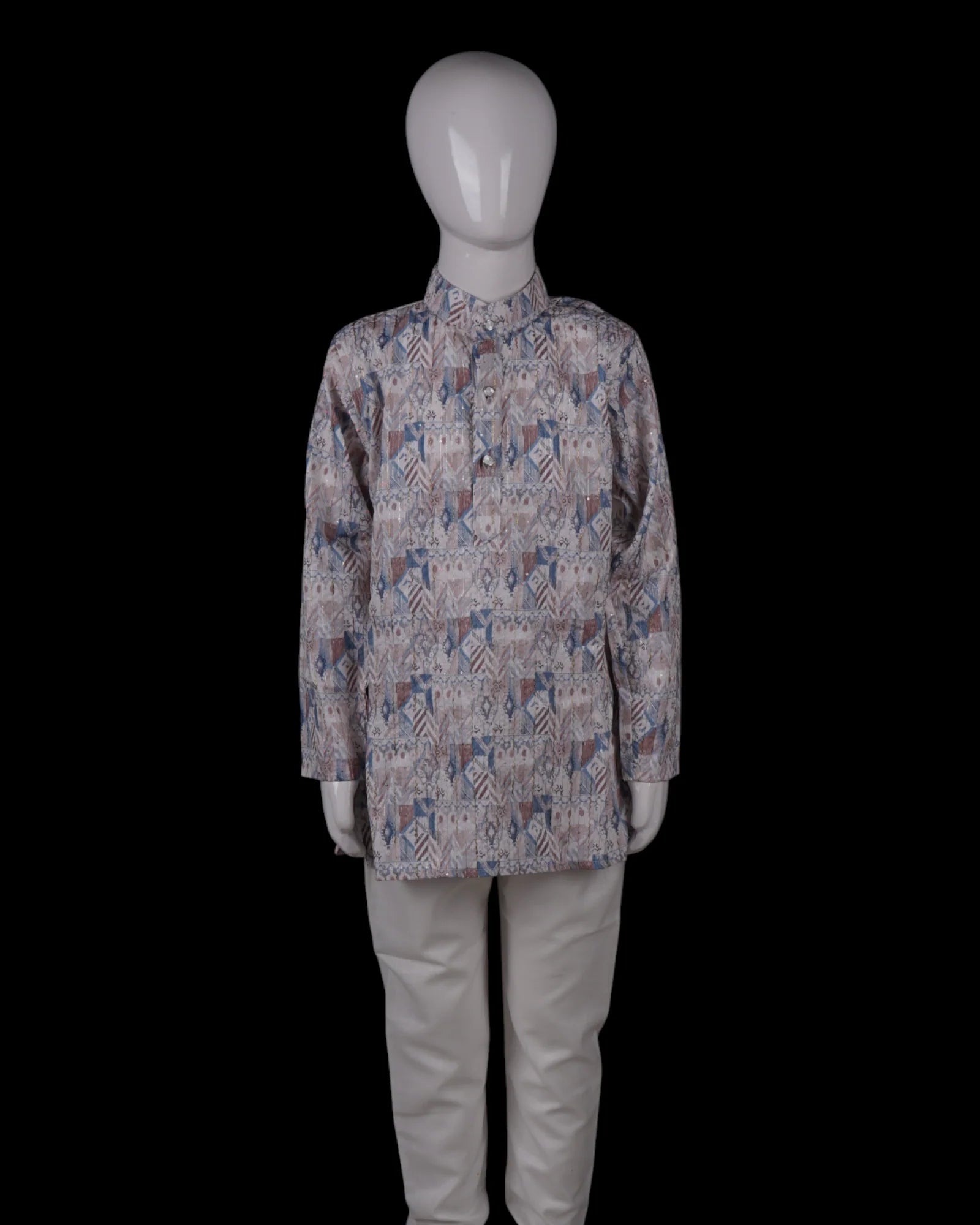 Block Print Cotton Kurta Pajama Set