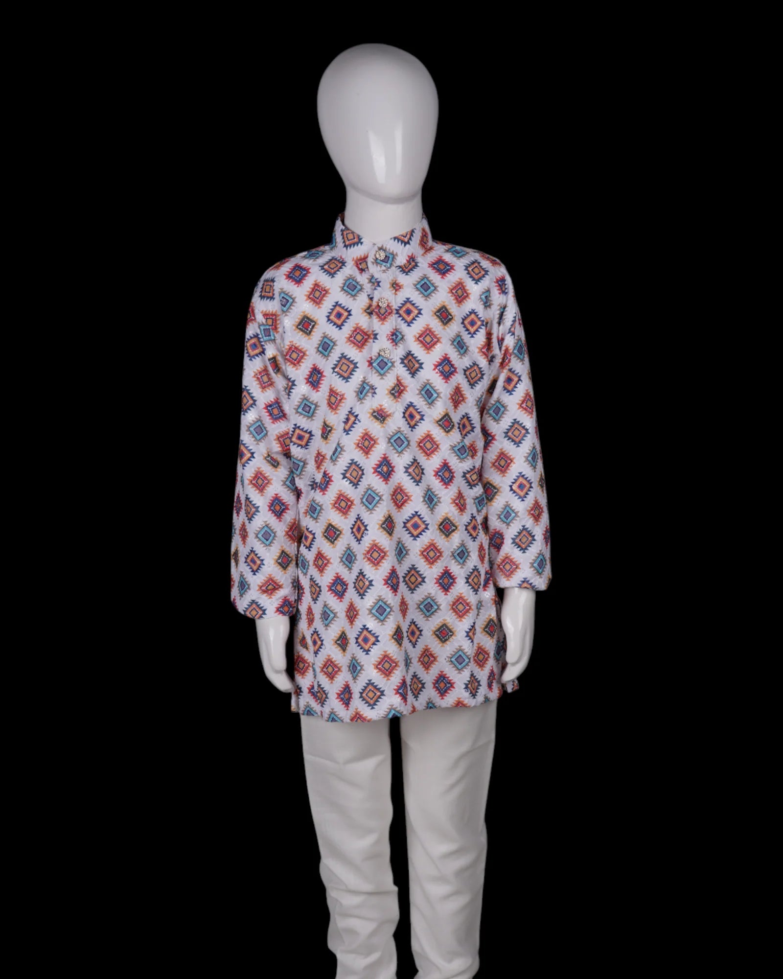 Boys Festive Embroidered Kurta Pajama Set
