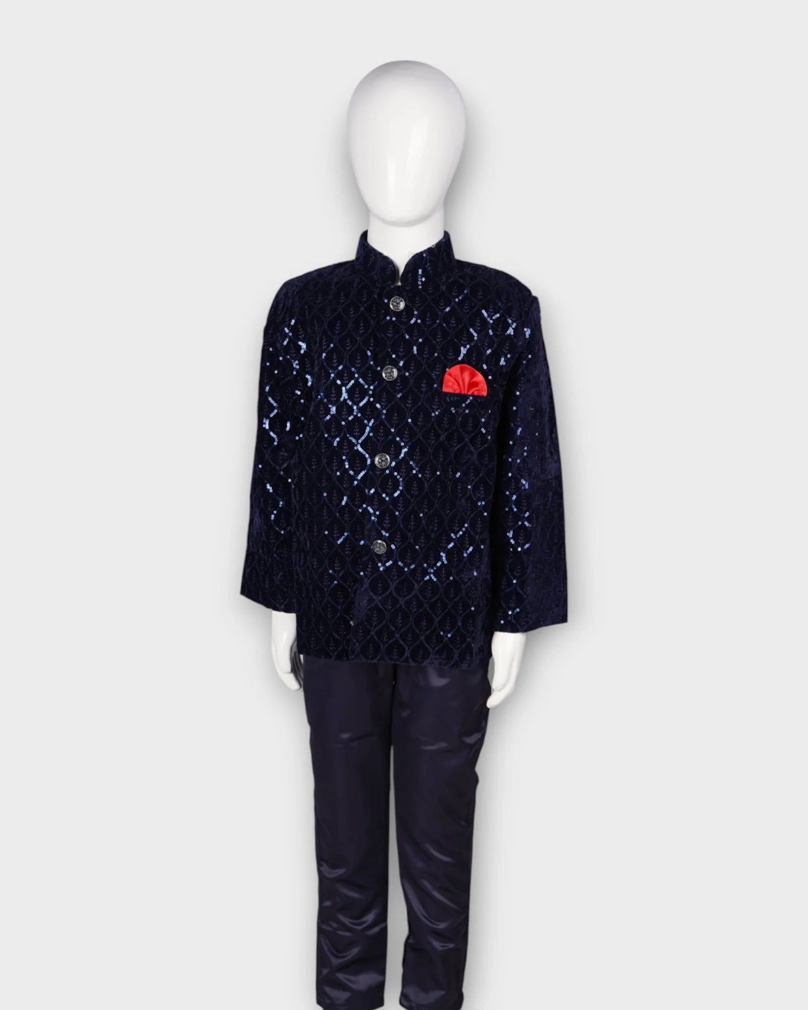 Festive Sequin Kurta Pajama Set
