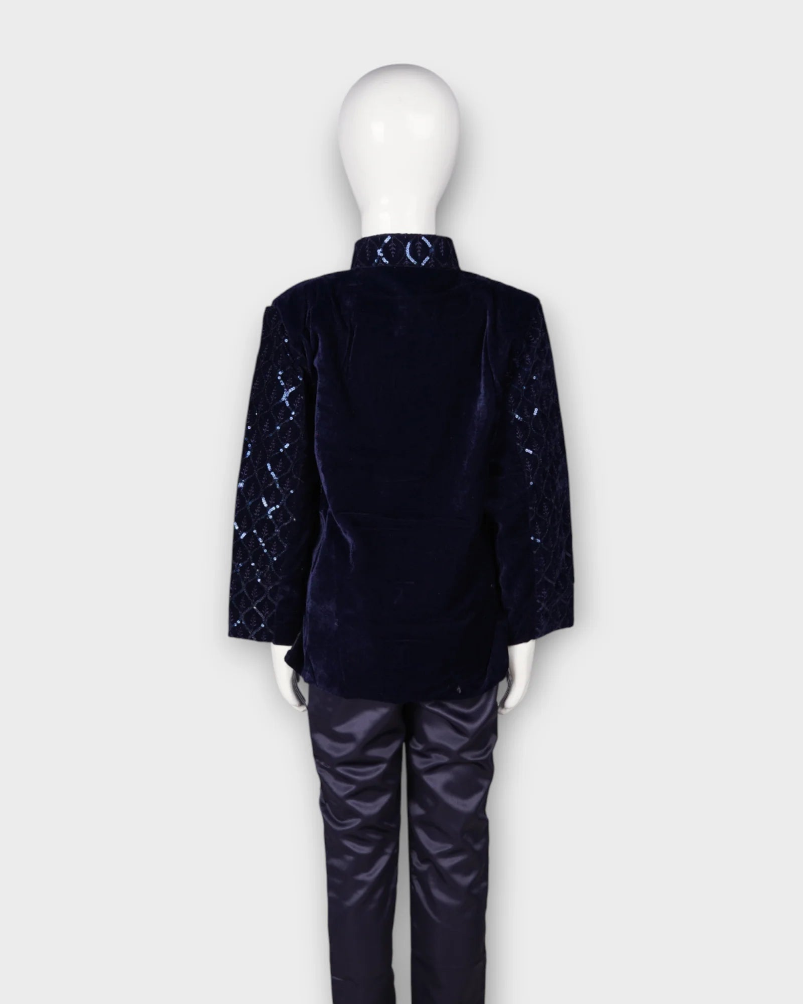 Festive Sequin Kurta Pajama Set