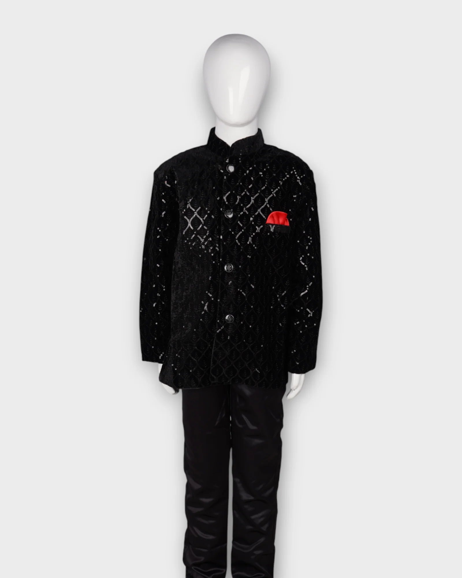 Festive Sequin Kurta Pajama Set
