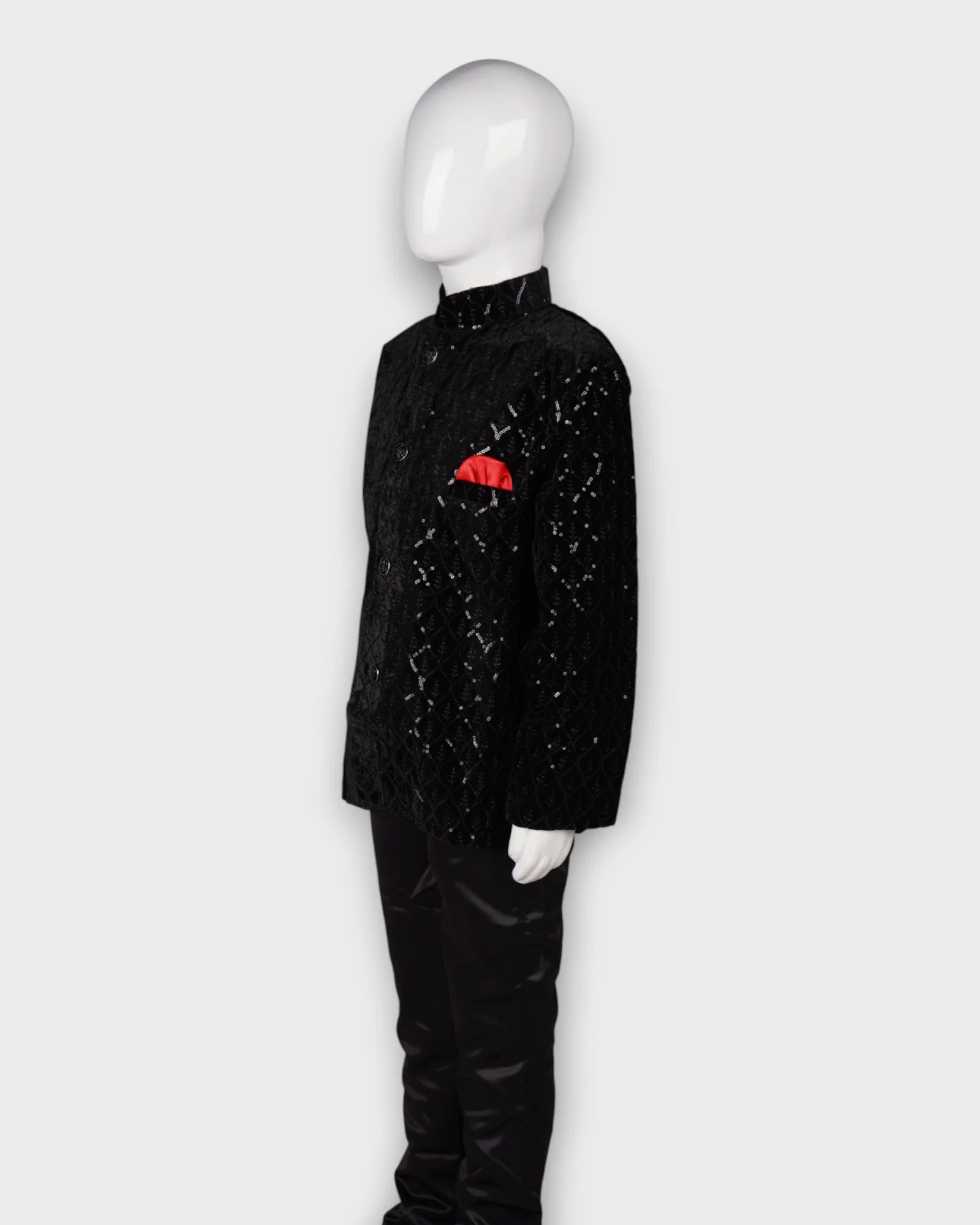 Festive Sequin Kurta Pajama Set