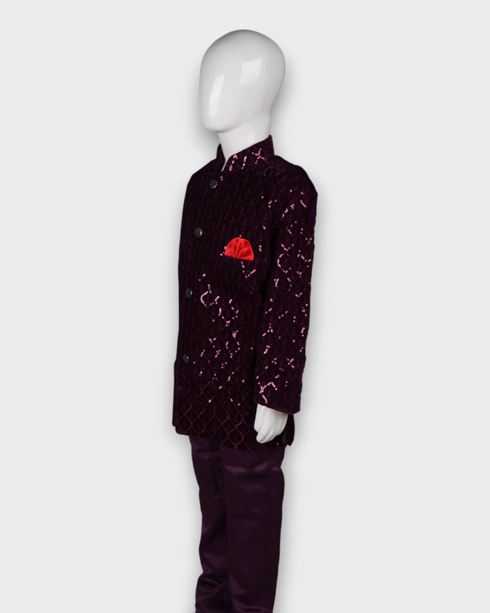 Festive Sequin Kurta Pajama Set