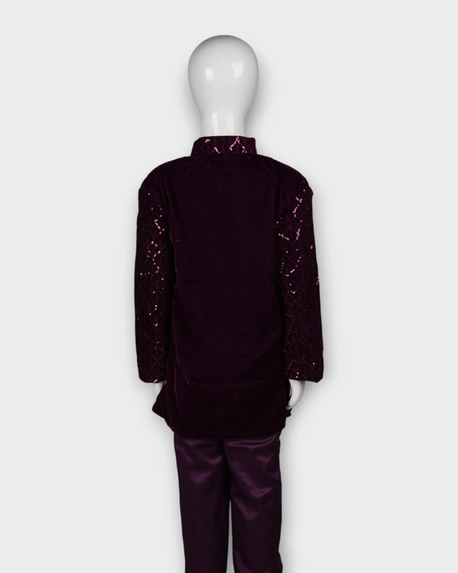 Festive Sequin Kurta Pajama Set