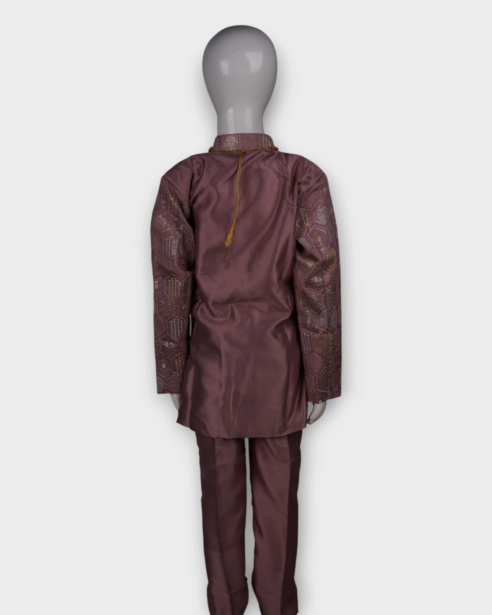 Transform your presence in this exquisite embroidered sherwani