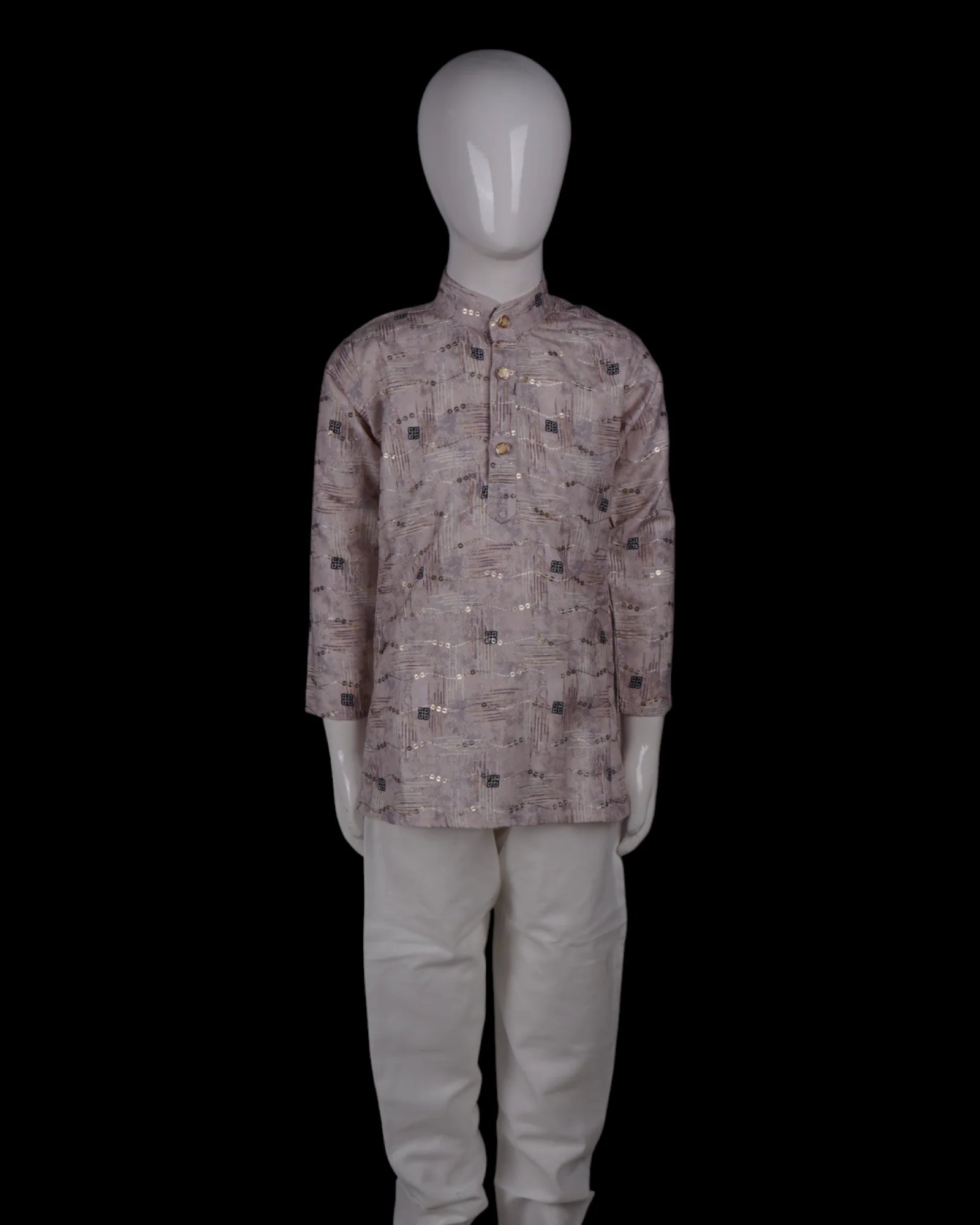 Artisan Embellished Cotton Kurta Pajama Set