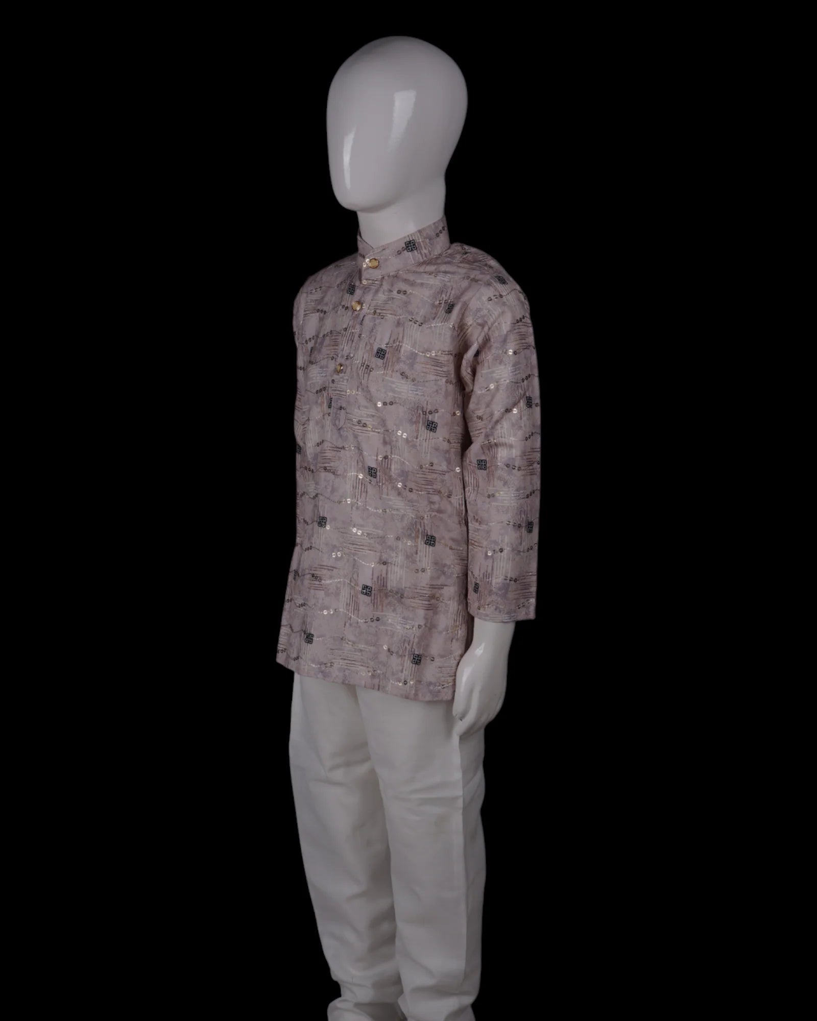 Artisan Embellished Cotton Kurta Pajama Set