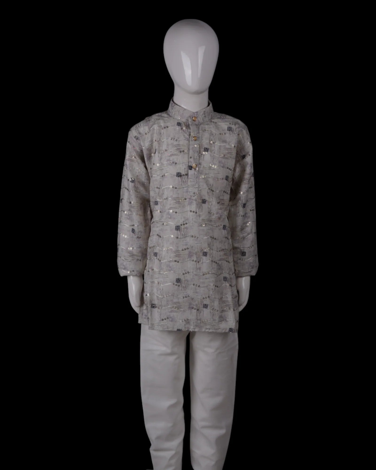 Artisan Embellished Cotton Kurta Pajama Set