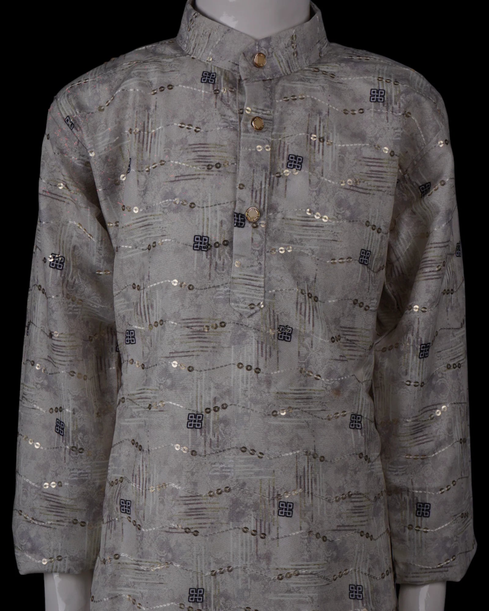 Artisan Embellished Cotton Kurta Pajama Set
